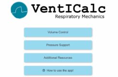 Online app voor berekenen ademmechanica aan de beademing